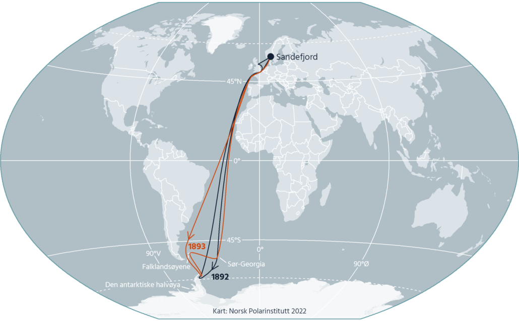 Ekspedisjonskart 1892–93