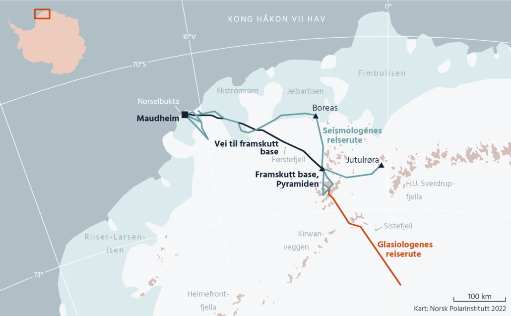 Maudheimekspedisjonen 1949–52, Dronning Maud Land, Antarktis