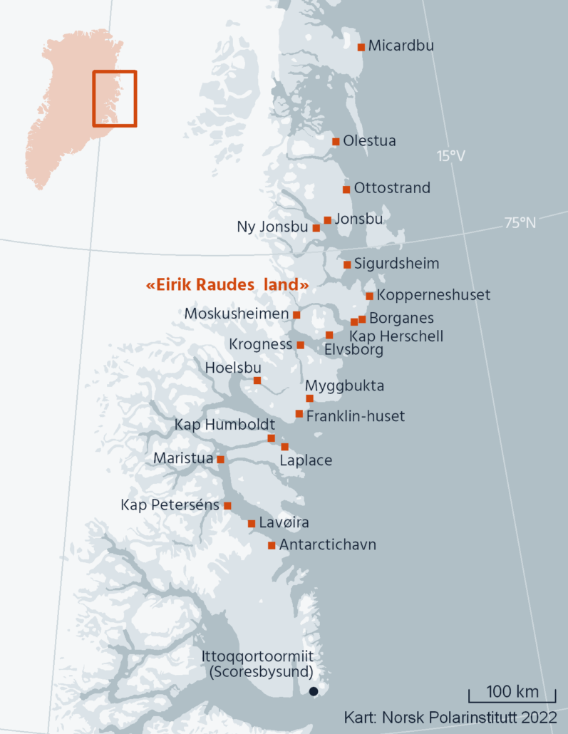 Erik Raudes land, Grønland